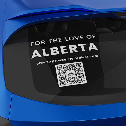 Alberta Prosperity Project Decal with QR code - Large