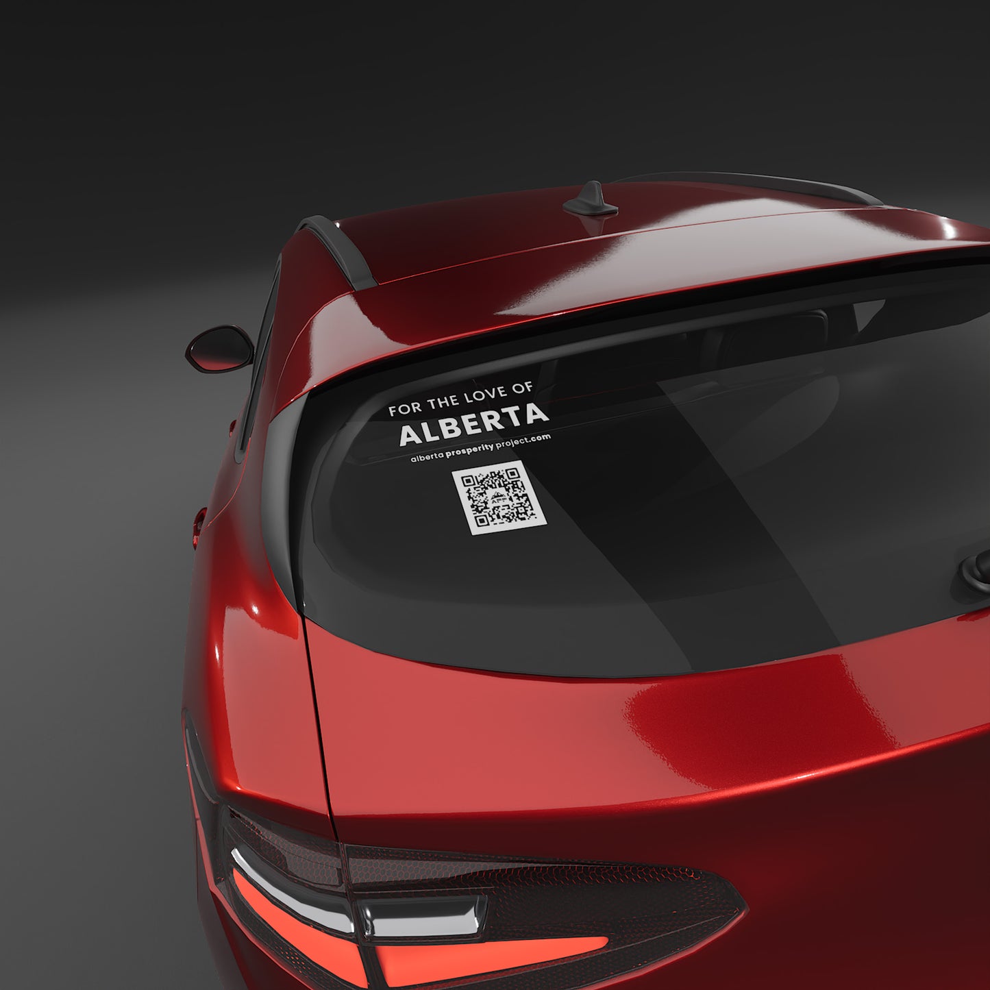 Alberta Prosperity Project Decal with QR code - Small