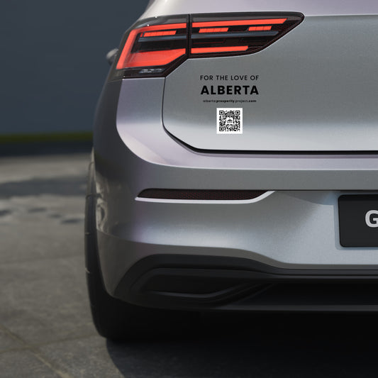 Alberta Prosperity Project Decal with QR code - Small