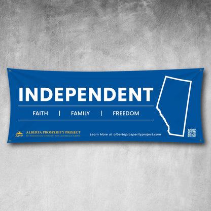 Banner 36" x 96" - Alberta Prosperity Project