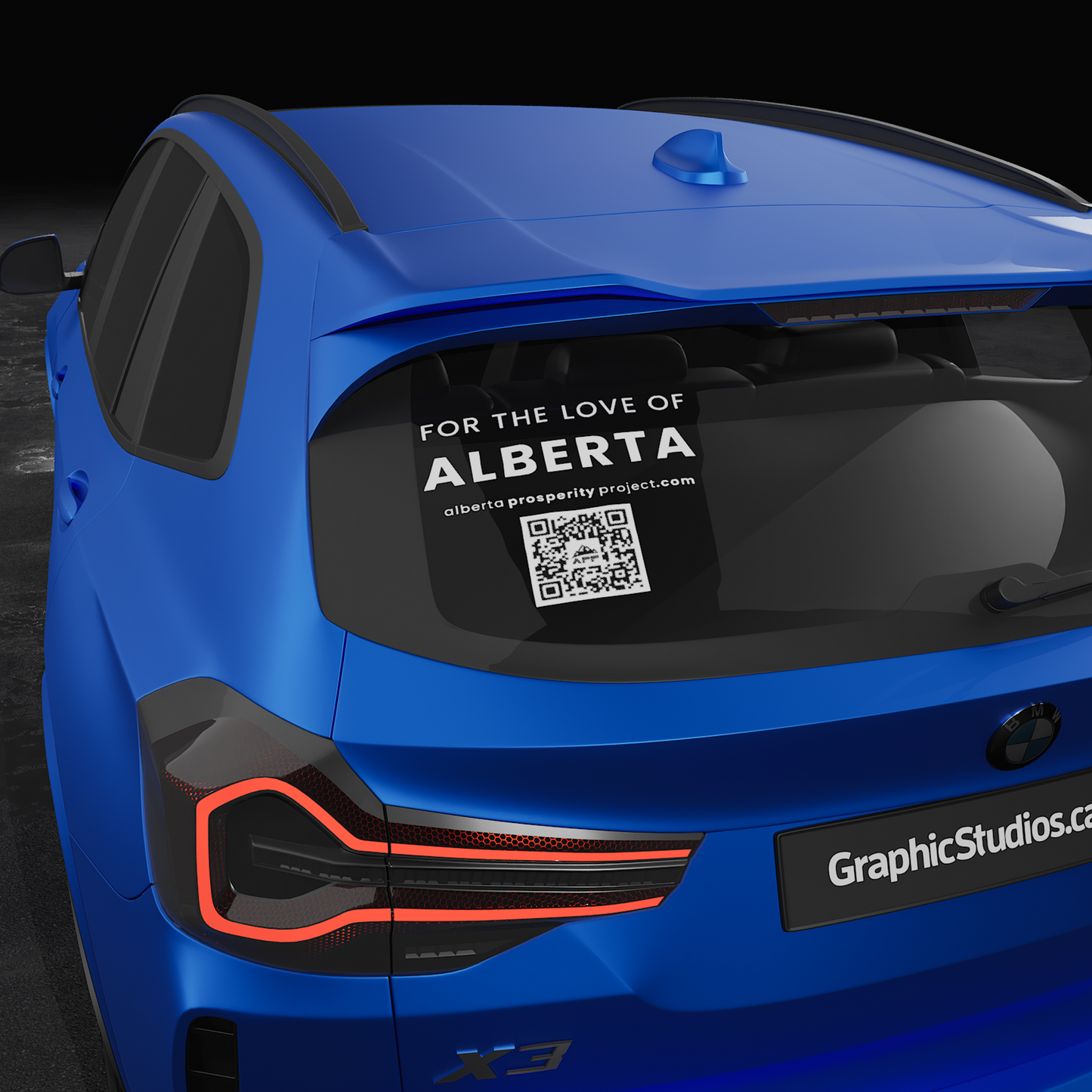 Alberta Prosperity Project Decal with QR code - Large