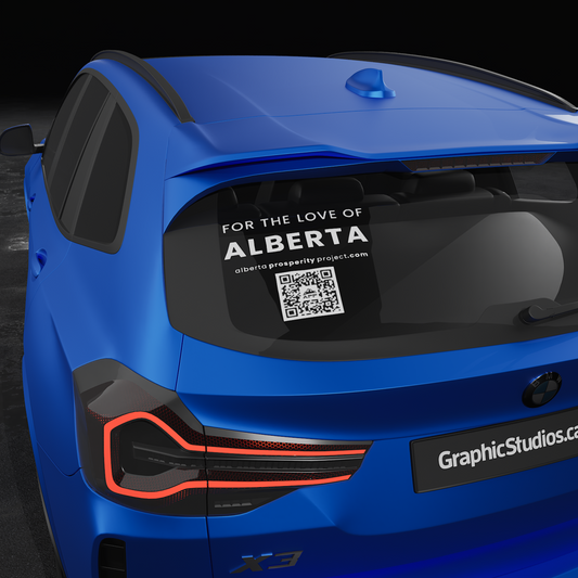 Alberta Prosperity Project Decal with QR code - Large