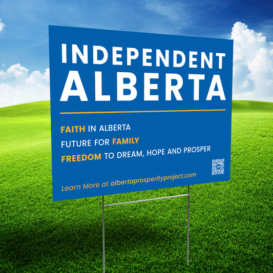 Lawn Sign 18" x 24" with H Stands - 10 Sign Bundle